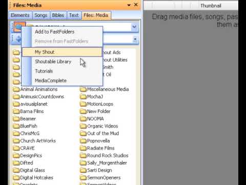 Mediashout Working With Fastfolders